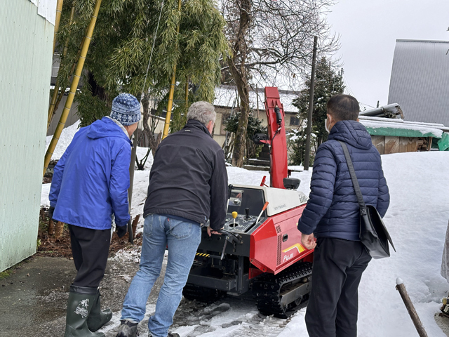 機械を除雪体験