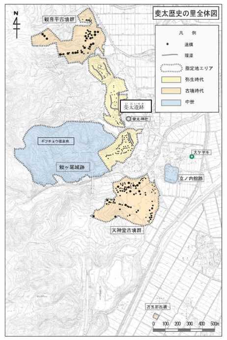 斐太遺跡の位置図