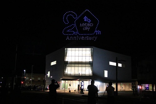 ドローンショーの様子