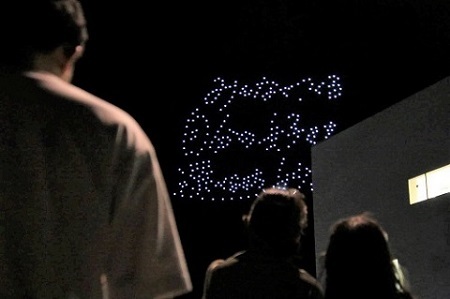 ドローンショーの様子