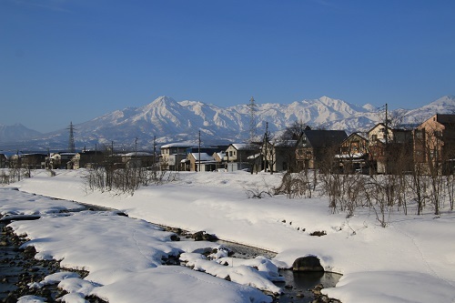 妙高山と高柳
